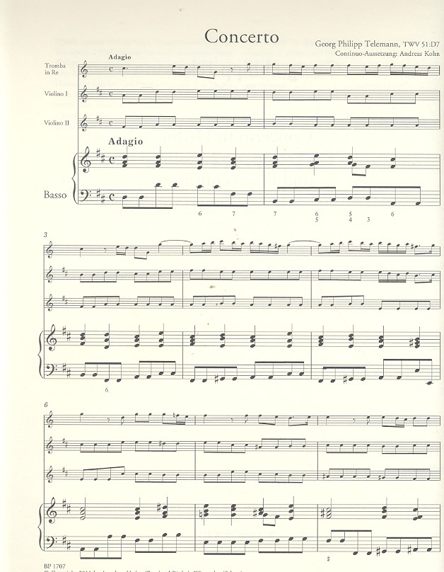 Concerto D-Dur TWV51:D7