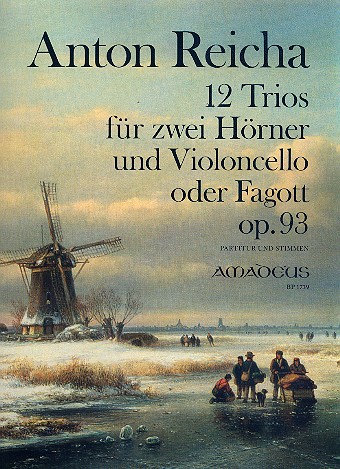 12 Trios op.93 für 2 Hörner und Violoncello