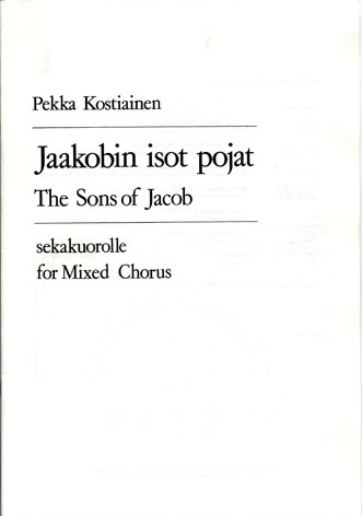 The Big Sons of Jacob