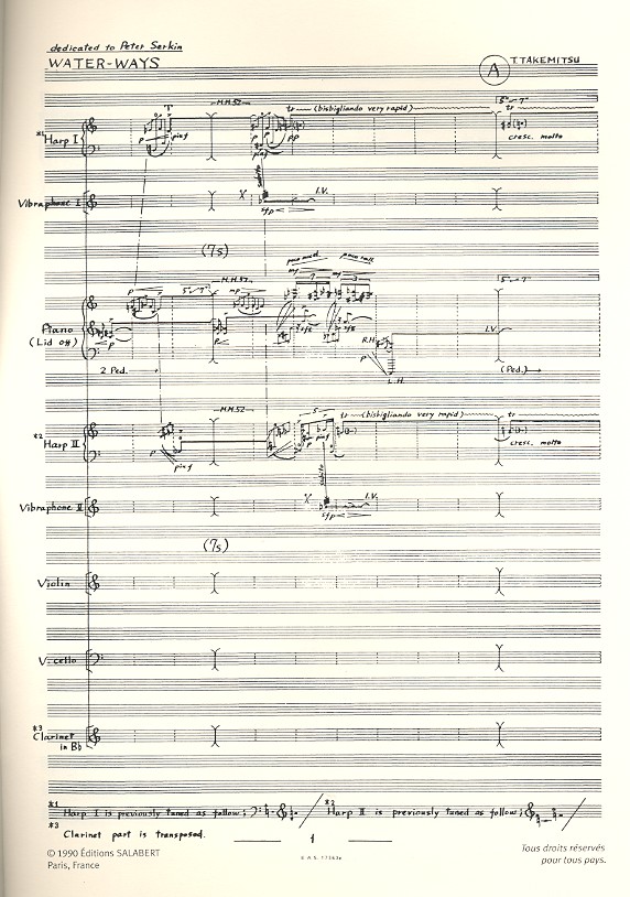 Water Ways für Klarinette, Violine, Violoncello,