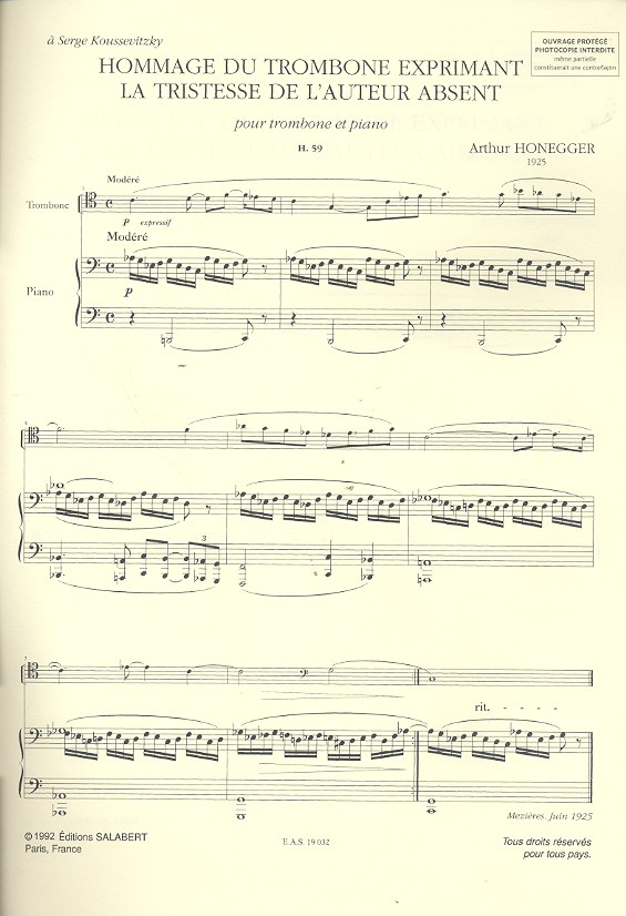 Hommage du trombone H59