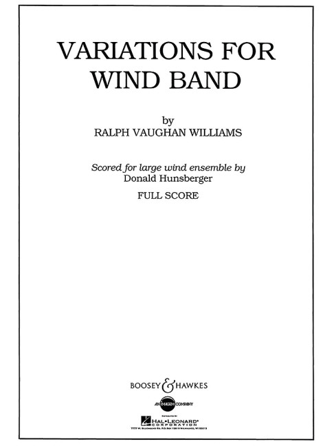 Variations for Wind Band QMB 576