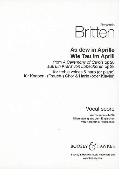 As Dew in Aprille from "A Ceremony of Carols op. 28"