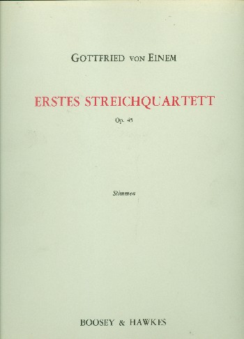 Streichquartett Nr. 1 op. 45