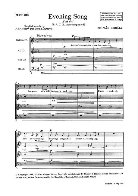 Evening Song Nr. 816