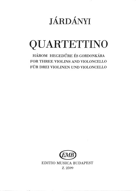 Quartettino for 3 violins and violoncello