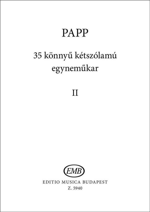 35 easy 2-part Choruses vol.2