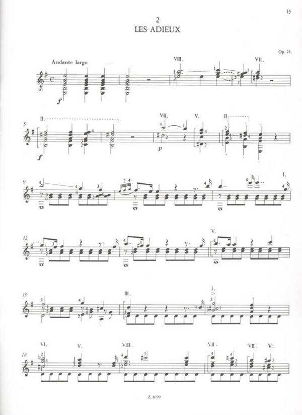 Sor, Fernendo 5 Concert Pieces