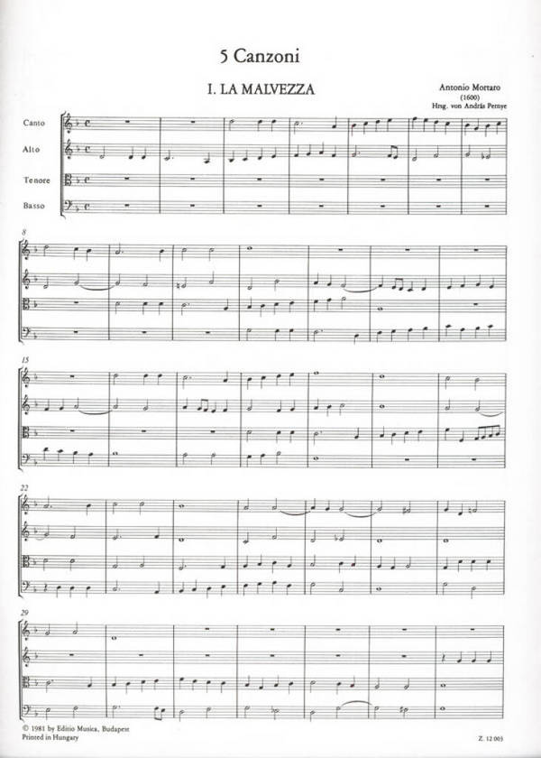 5 canzoni a 4