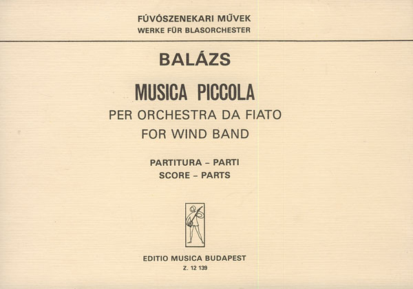 Balázs Árpád Musica piccola