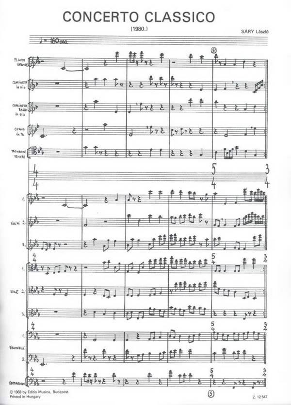 Sáry László Concerto classico