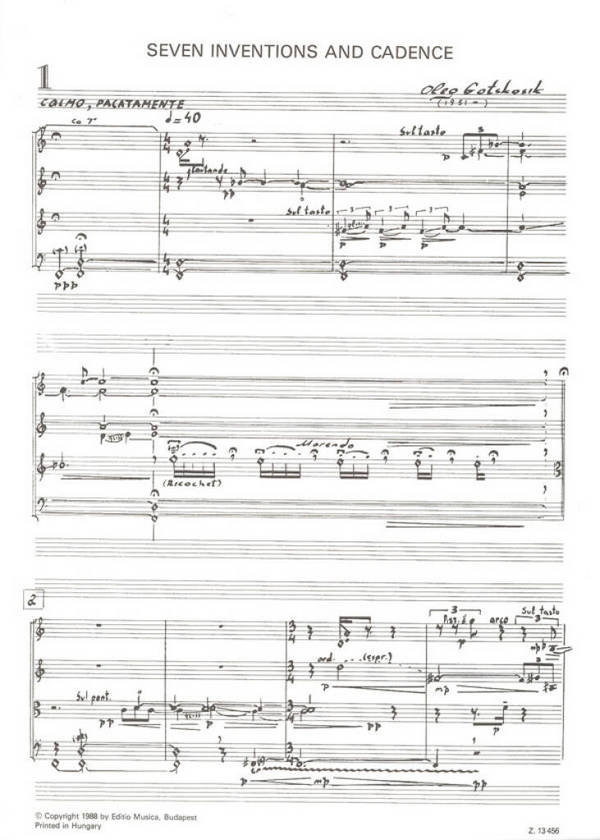 Seven Inventions and Cadence