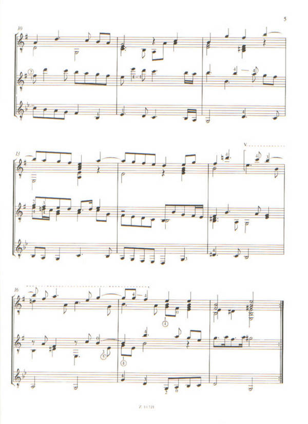 2 Trios for 3 guitars