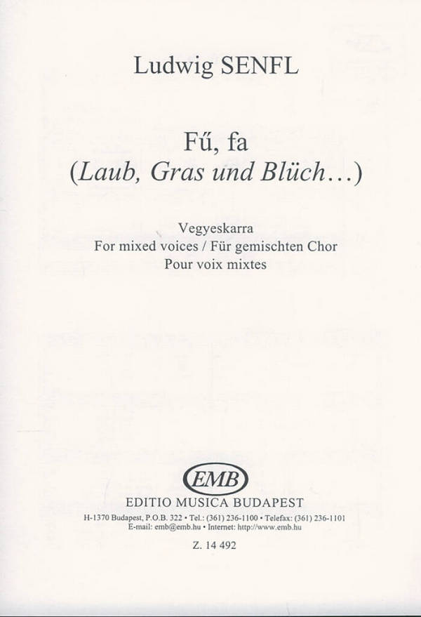 Fö, fa (Laub, Gras und Blüch)