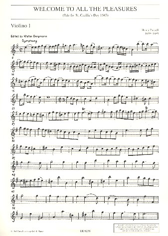 Ode zum St. Cecilia's Day 1683