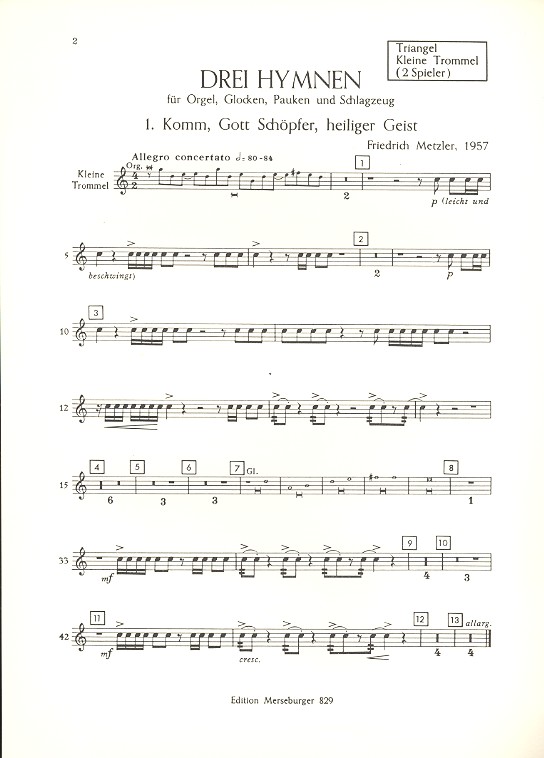 3 Hymnen für Orgel, Glocken,