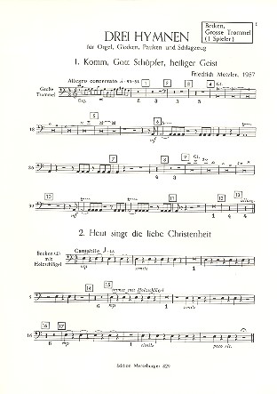 3 Hymnen für Orgel, Glocken,