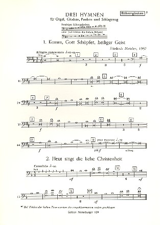 3 Hymnen für Orgel, Glocken,