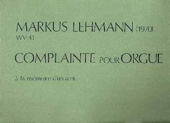 Complainte WV41