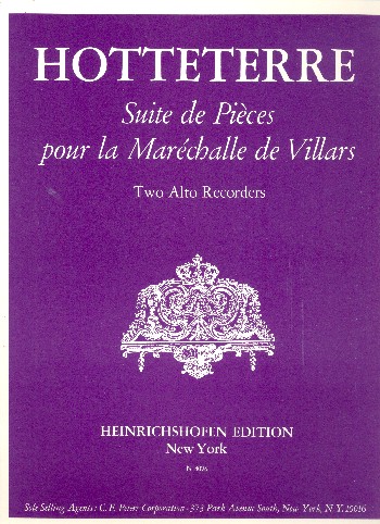 Suite de pièces pour la maréchalle de Villars
