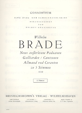 Neue auserlesene Paduanen, Galliarden, Cantzonen, Allmand und