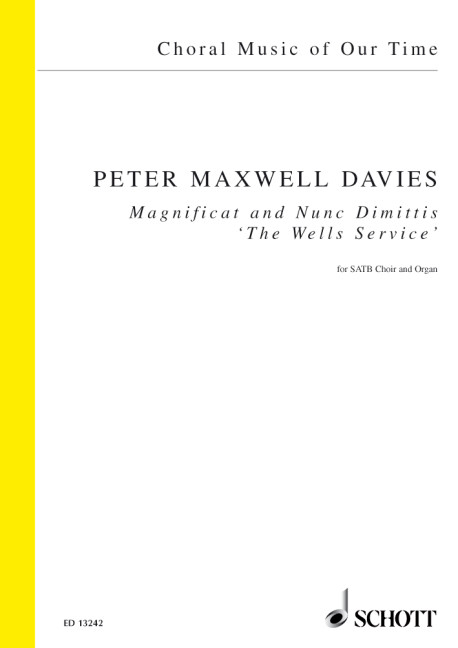 Maxwell Davies, Sir Peter Magnificat and Nunc Dimittis