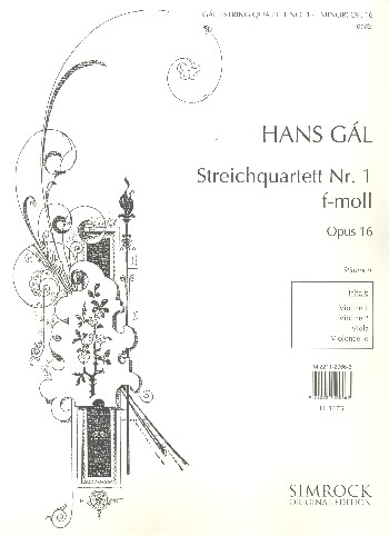 Quartett f-Moll Nr.1 op.16