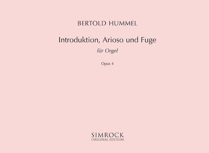 Introduktion, Arioso und Fuge op.4