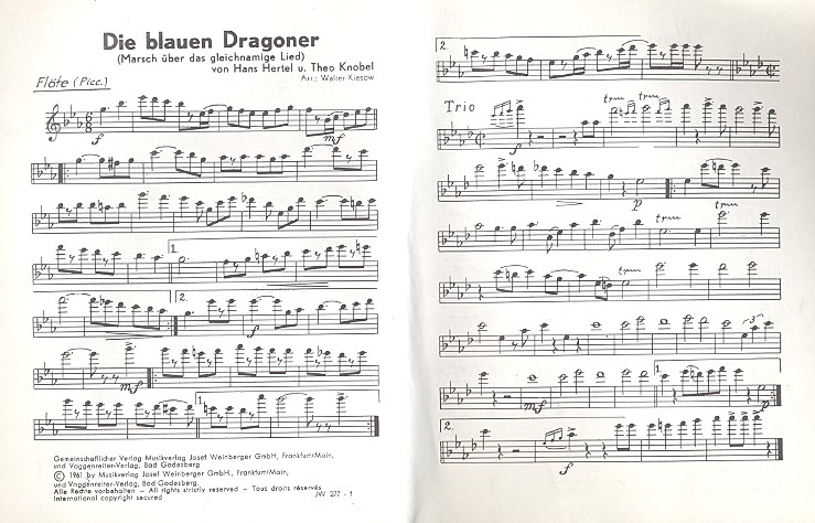 Die blauen Dragoner  und  Hussa! Horrido! 