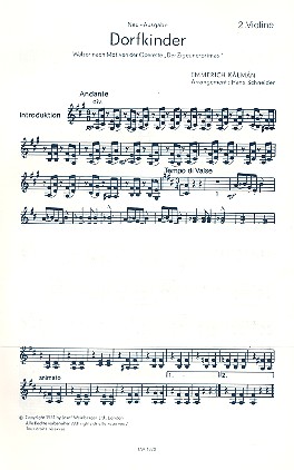 Dorfkinderwalzer für Salonorchester