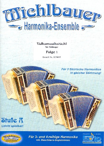Harmonika-Ensemble für Anfänger Band 1 Stufe A