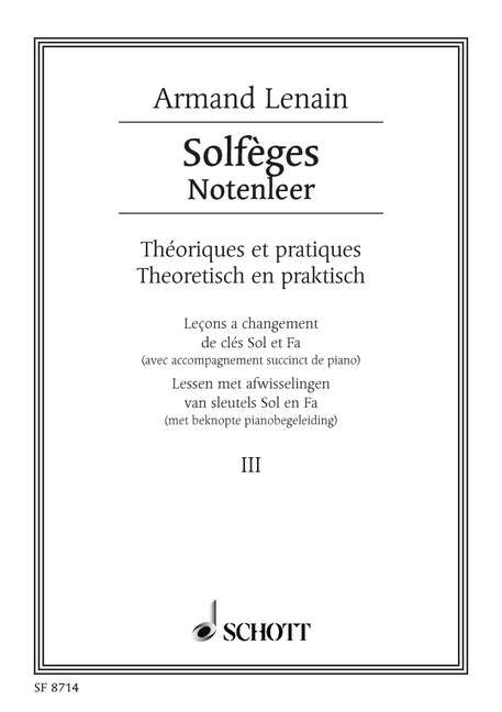 Lenain, Jean Solfèges Nr. 3