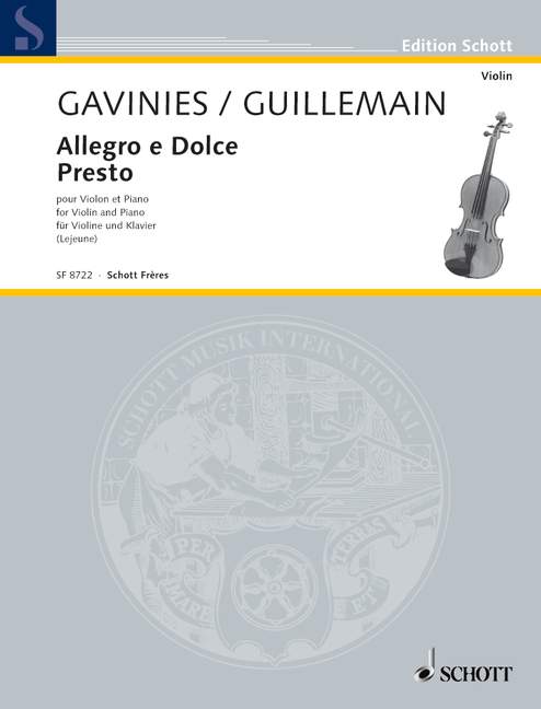 Gaviniès, Pierre / Guillemain, Louis-Gabriel Allegro e Dolce/Presto