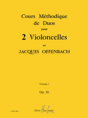 Cours méthodique de duos - op.50 vol.1