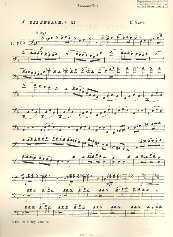 Cours méthodique de duos op.52