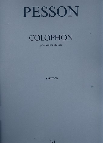Colophon