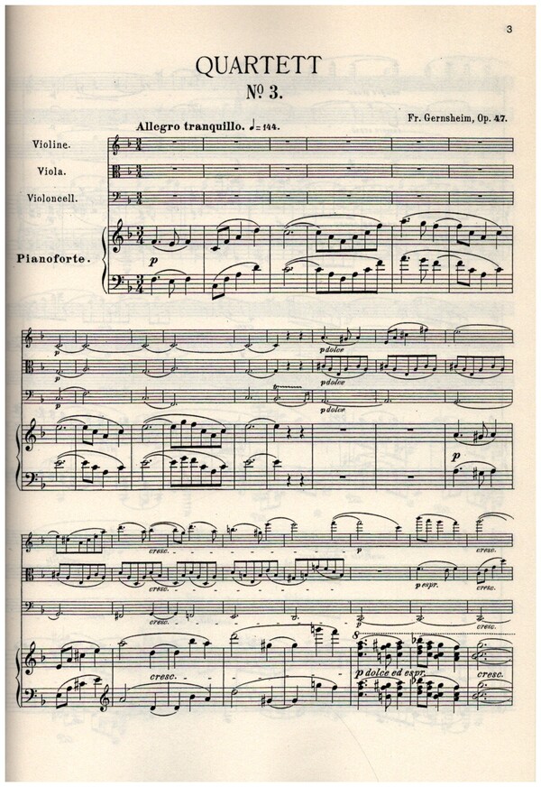 Quartett F-Dur Nr.3 op.47
