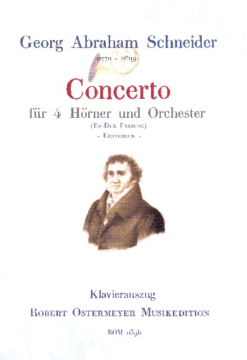 Konzert Es-Dur für 4 Hörner und Orchester