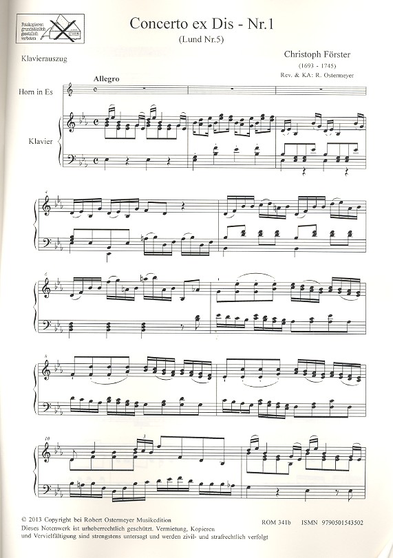 Concerto ex Dis nr.1 für Horn und Streicher