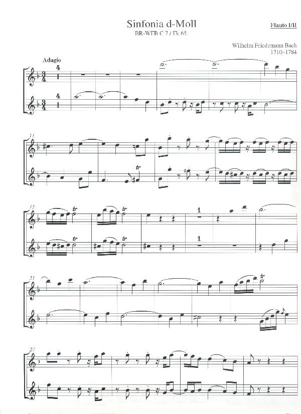 Sinfonia d-Moll BR-WFBC7/Fk65