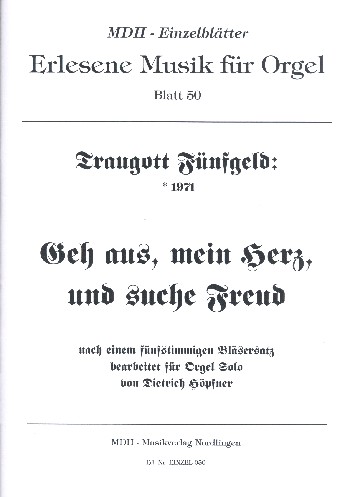 Geh aus mein Herz und suche Freud