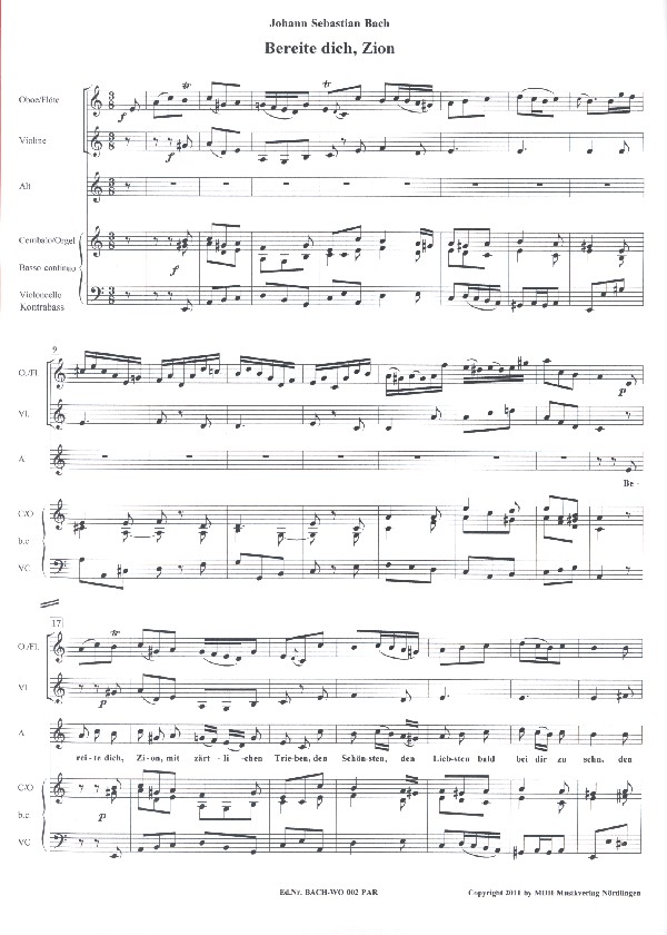 2 Arien aus dem Weihnachtsoratorium