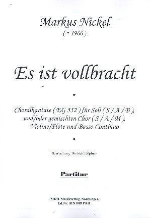 Es ist vollbracht