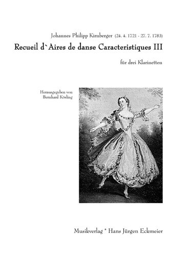 Recueil d'aires de danse caracteristiques