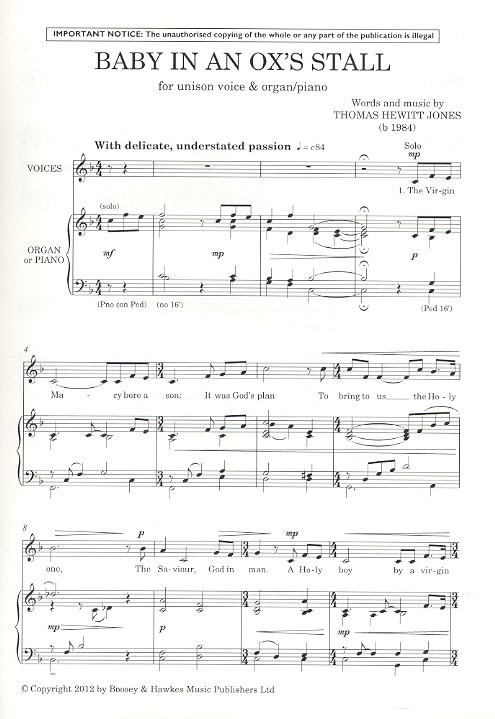 Baby in an ox's stall