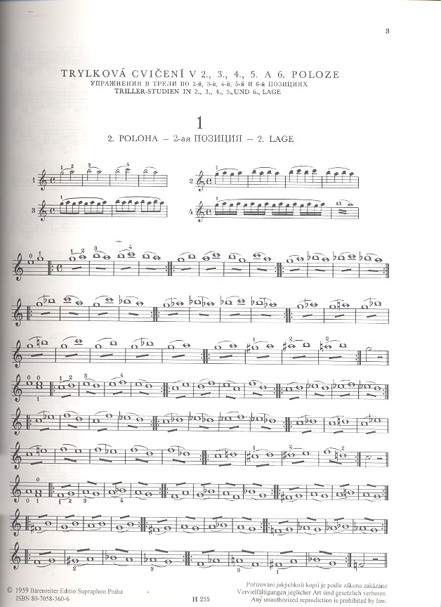 Triller-Vorstudien op.7 Band 2