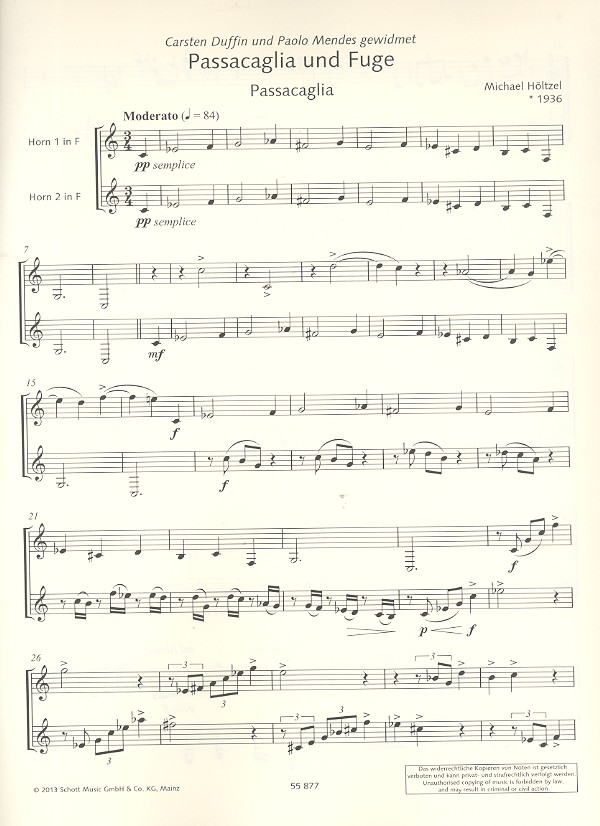 Passacaglia und Fuge