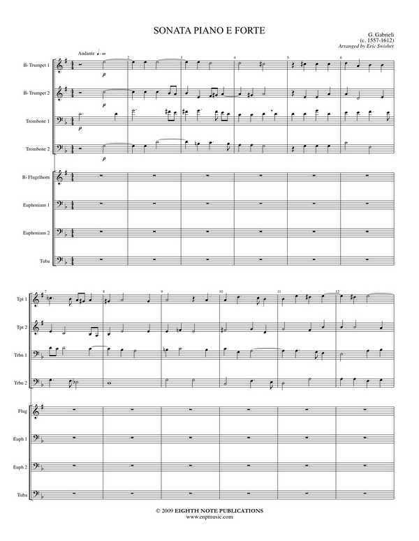 Giovanni Gabrieli (Arr, Eric Swisher)