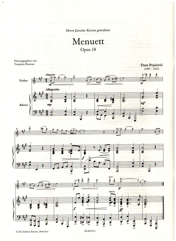 Menuett op.18