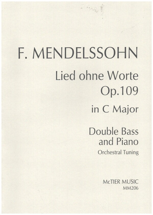 Lied ohne Worte op.109 in C Major